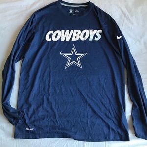 Mens Dallas Cowboys Long Sleeve Shirt